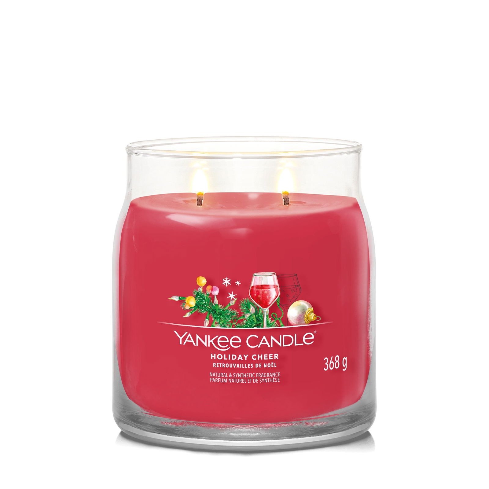 Holiday Cheer Signature Medium Jar 368g 2-Docht