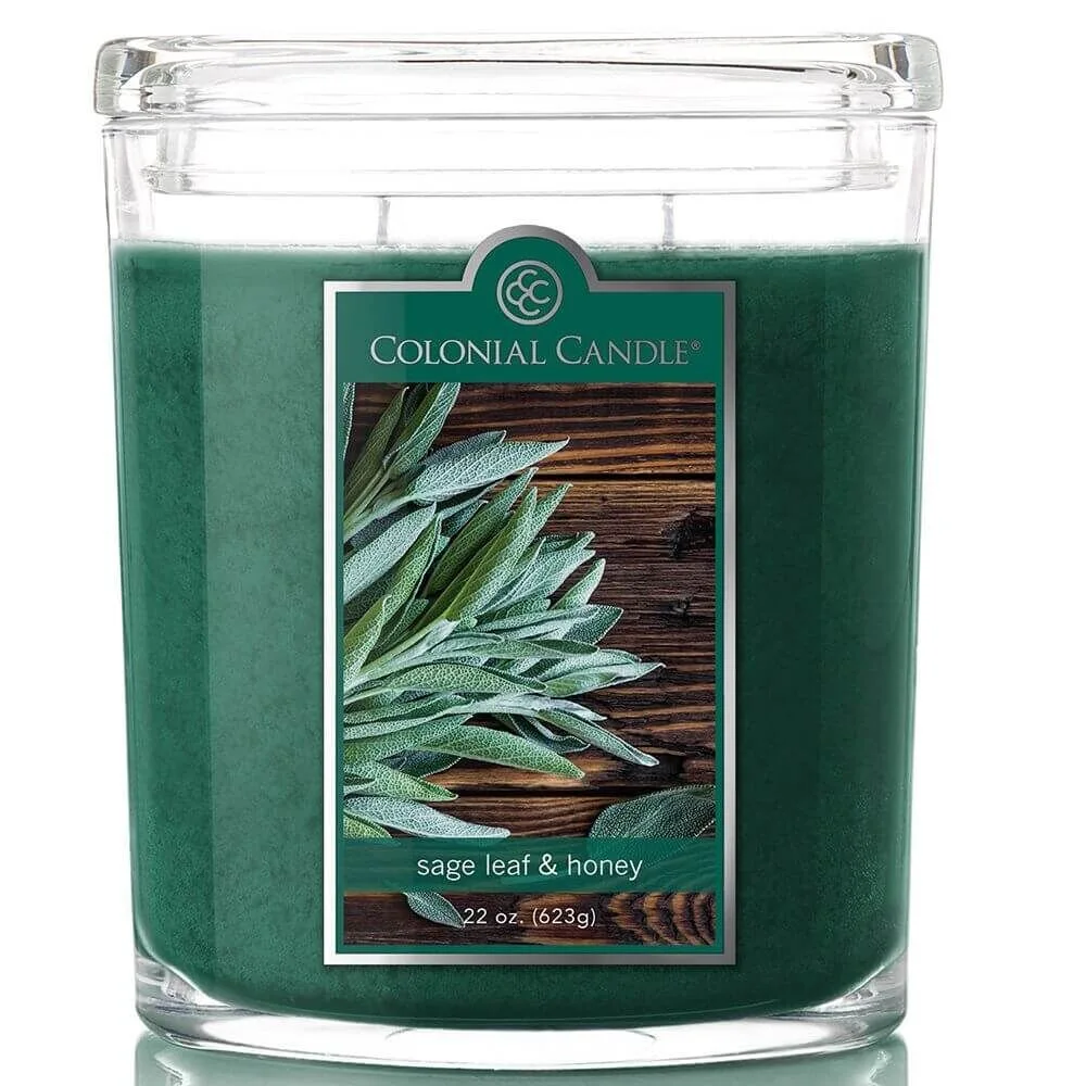 CC022-5203 Colonial Candle - Sage Leaf & Honey 623g