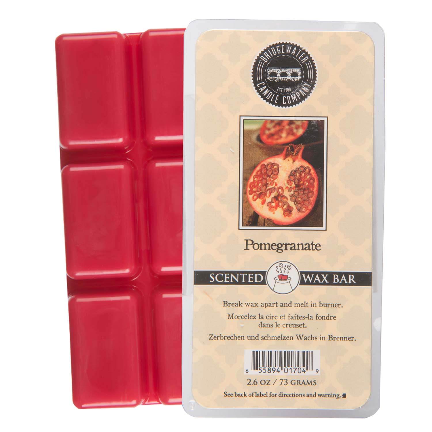 Pomegranate Wax Bar 73g - Bridgewater
