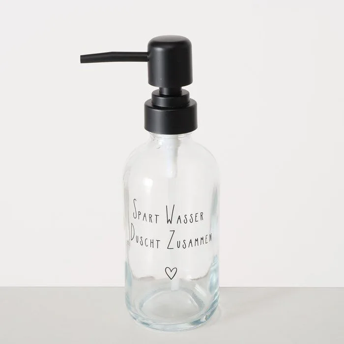 Einzelbild-PDwSscMS-large Seifenspender 250ml "Spart Wasser - Duscht zusammen"