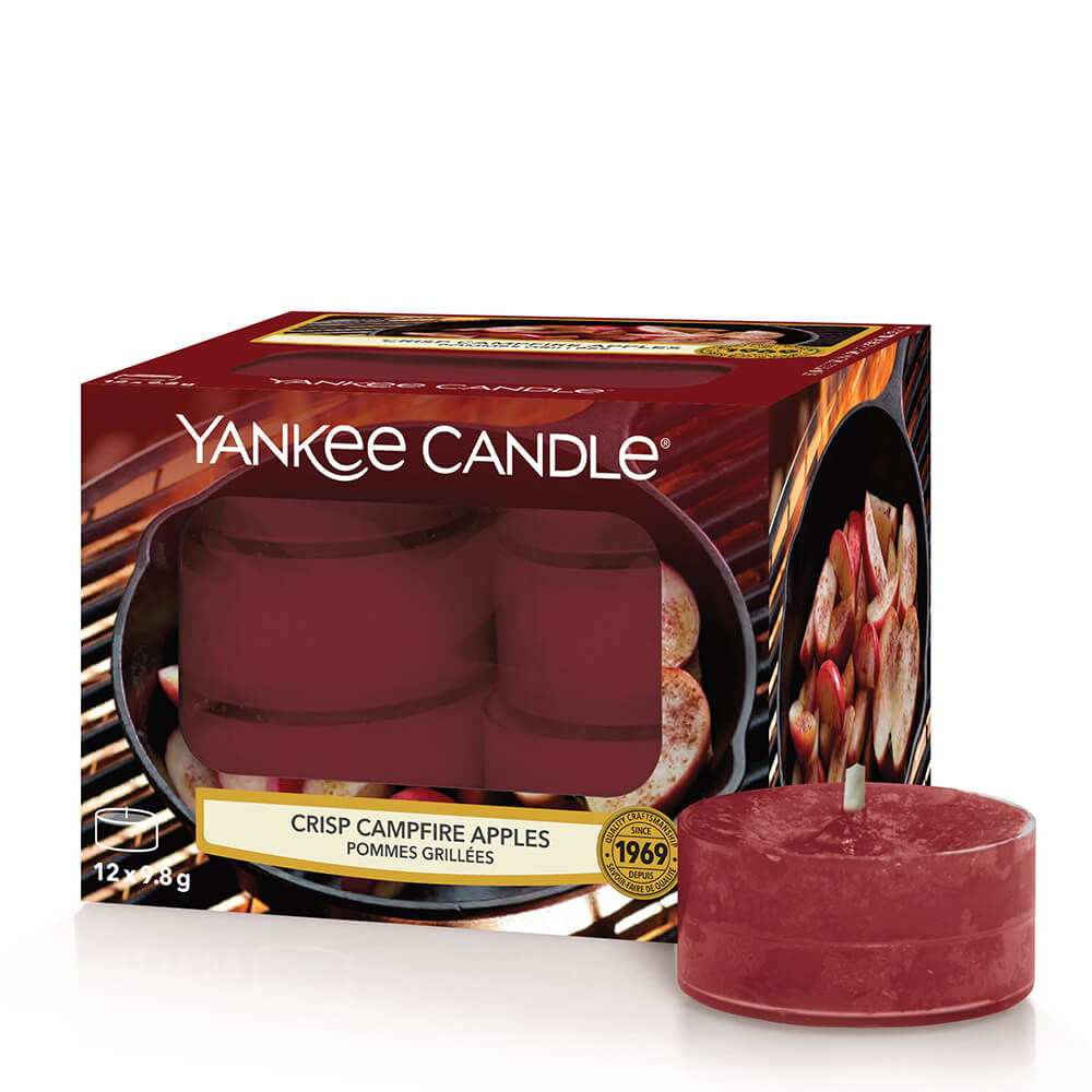 Crisp Campfire Apples 118g 12 Teelichte von Yankee Candle 