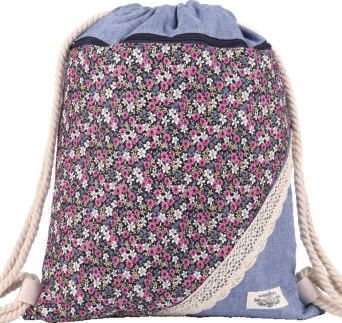 Northlux Patchwork Turnbeutel 177-035 (Blue Flowers)