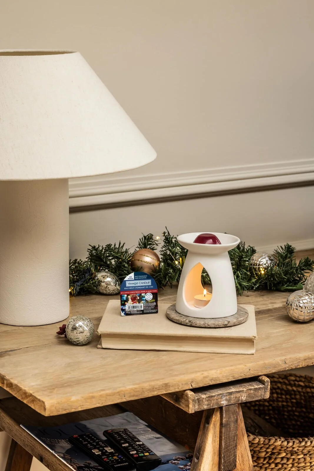 Big Apple Christmas 22g Wachsmelt Lampe, Tabelle, Tischplatte, Tischlampe, Fernsteuerung