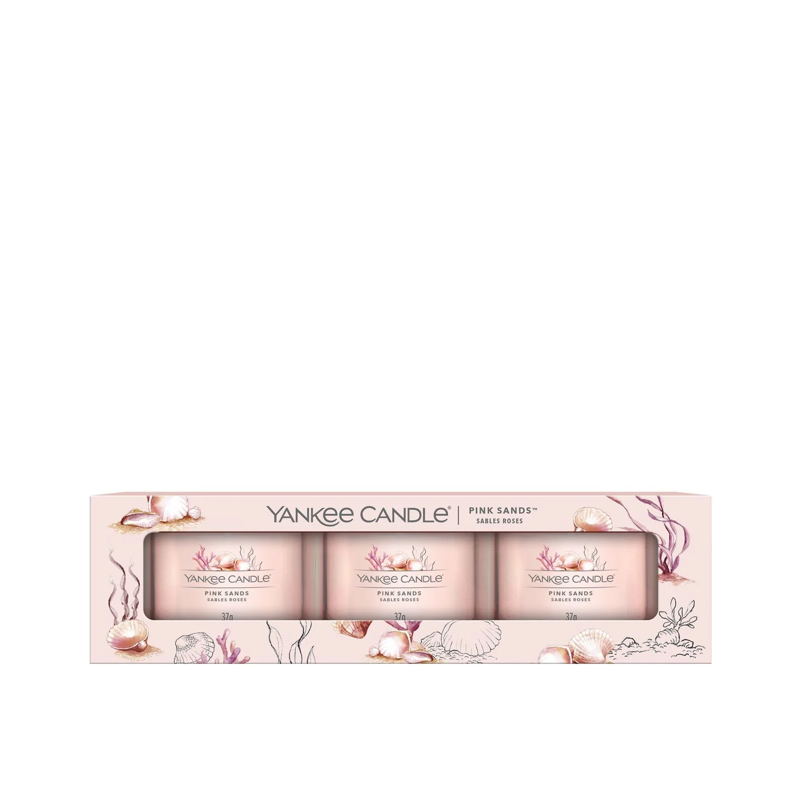 Signature-Filled-Votive_3-Pack_Pink-Sands1 Pink Sands 37g Glasvotivkerze 3er Pack