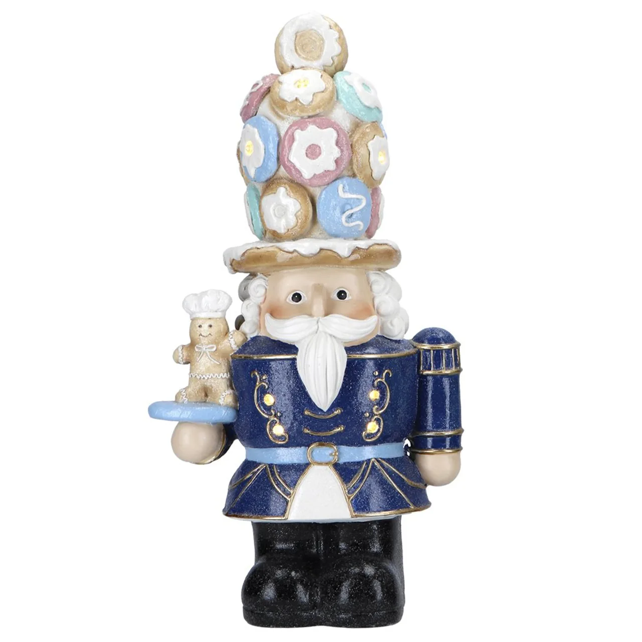 LED Nutcracker Cookie Sceptor blau