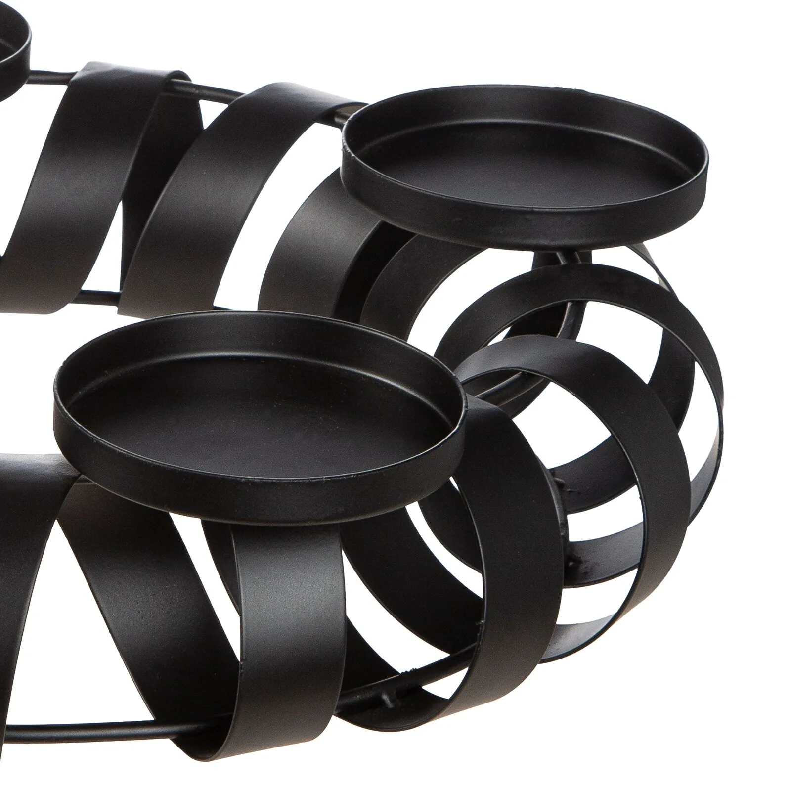 Adventsleuchter Twirl schwarz Metall Adventsleuchter Twirl schwarz Metall