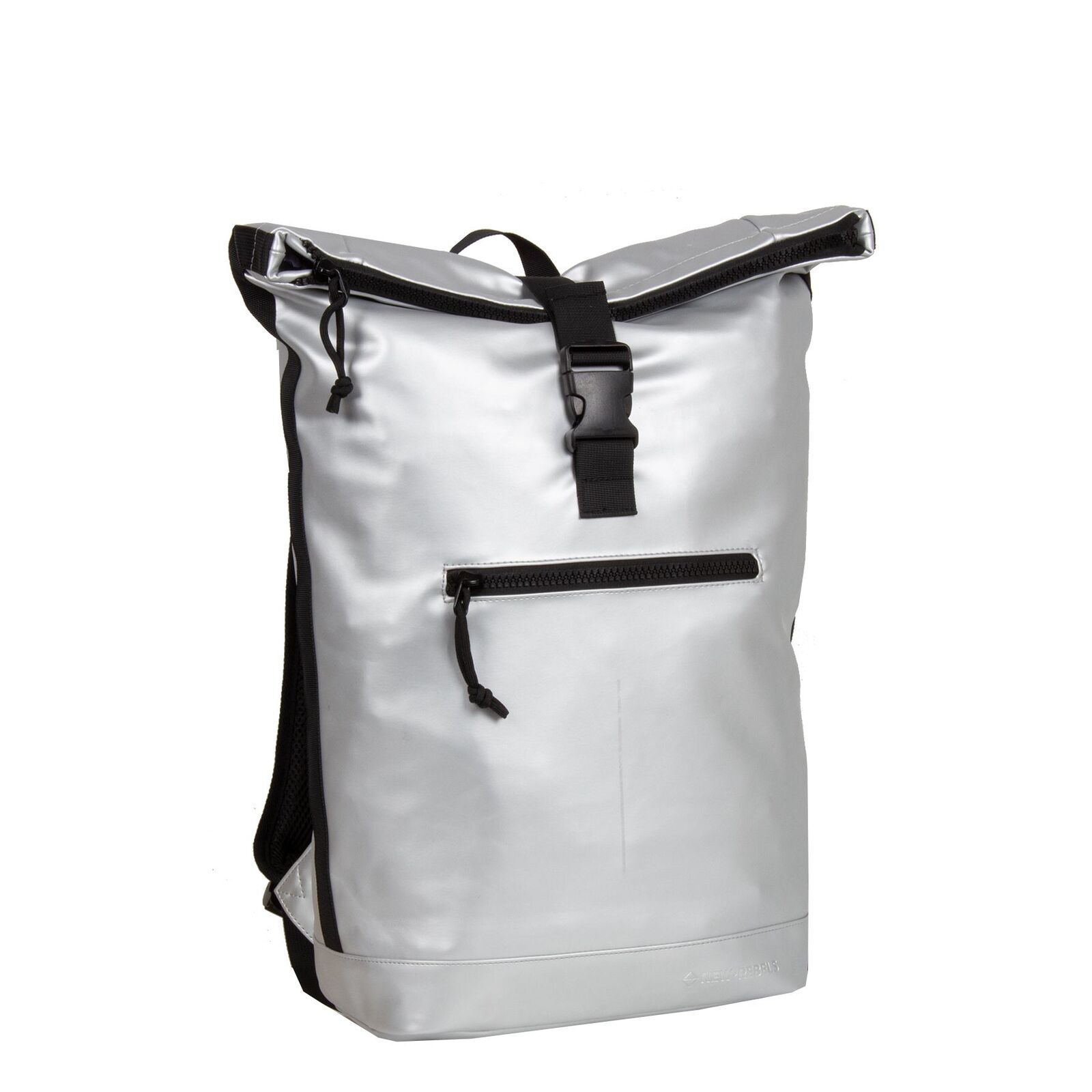kxNRt60c Mart - New York Rolltop Rucksack silber metallic