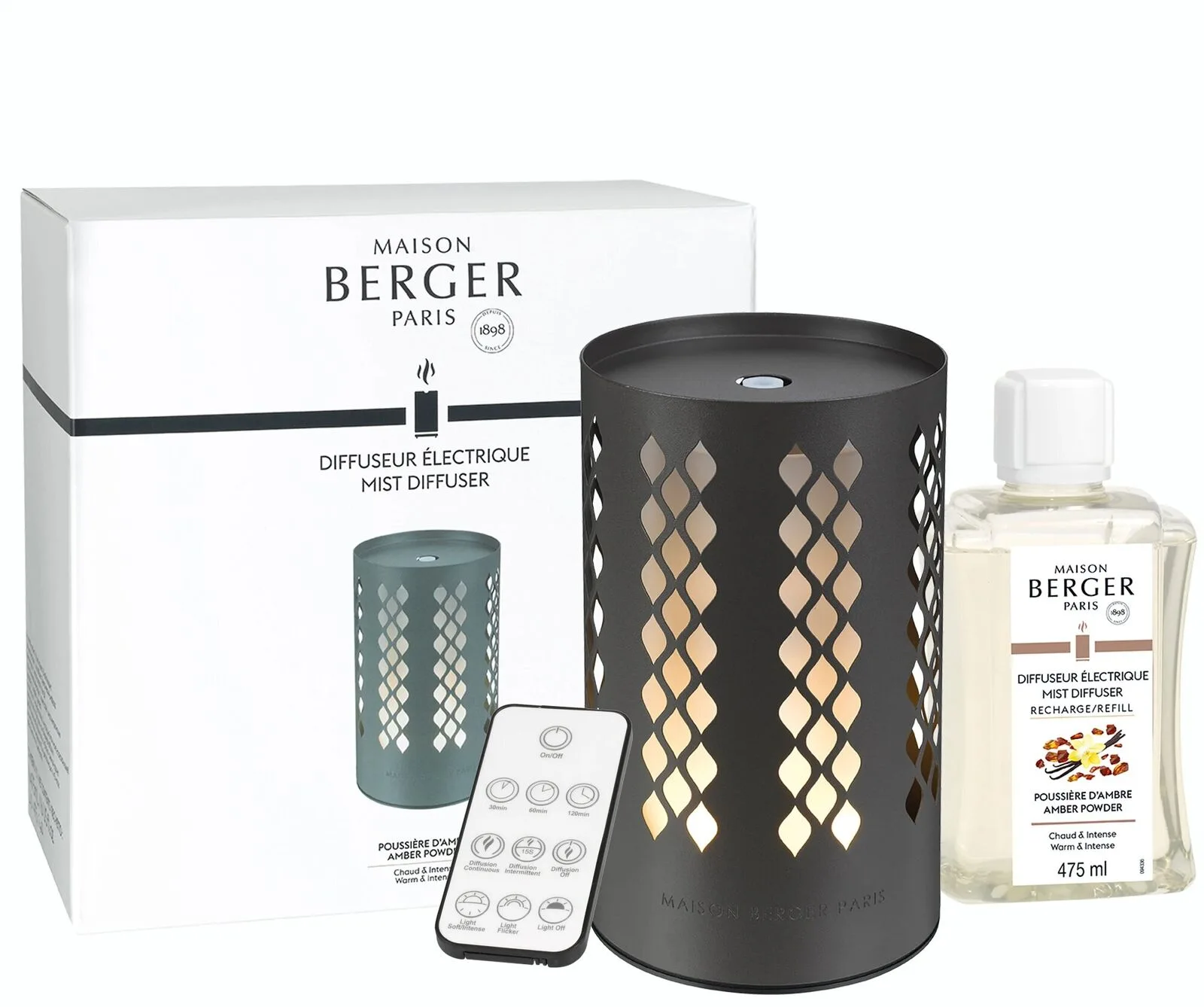 7024komplettan_2048x Losange Anthrazit - Pudriger Amber Elektrischer Aroma Diffuser