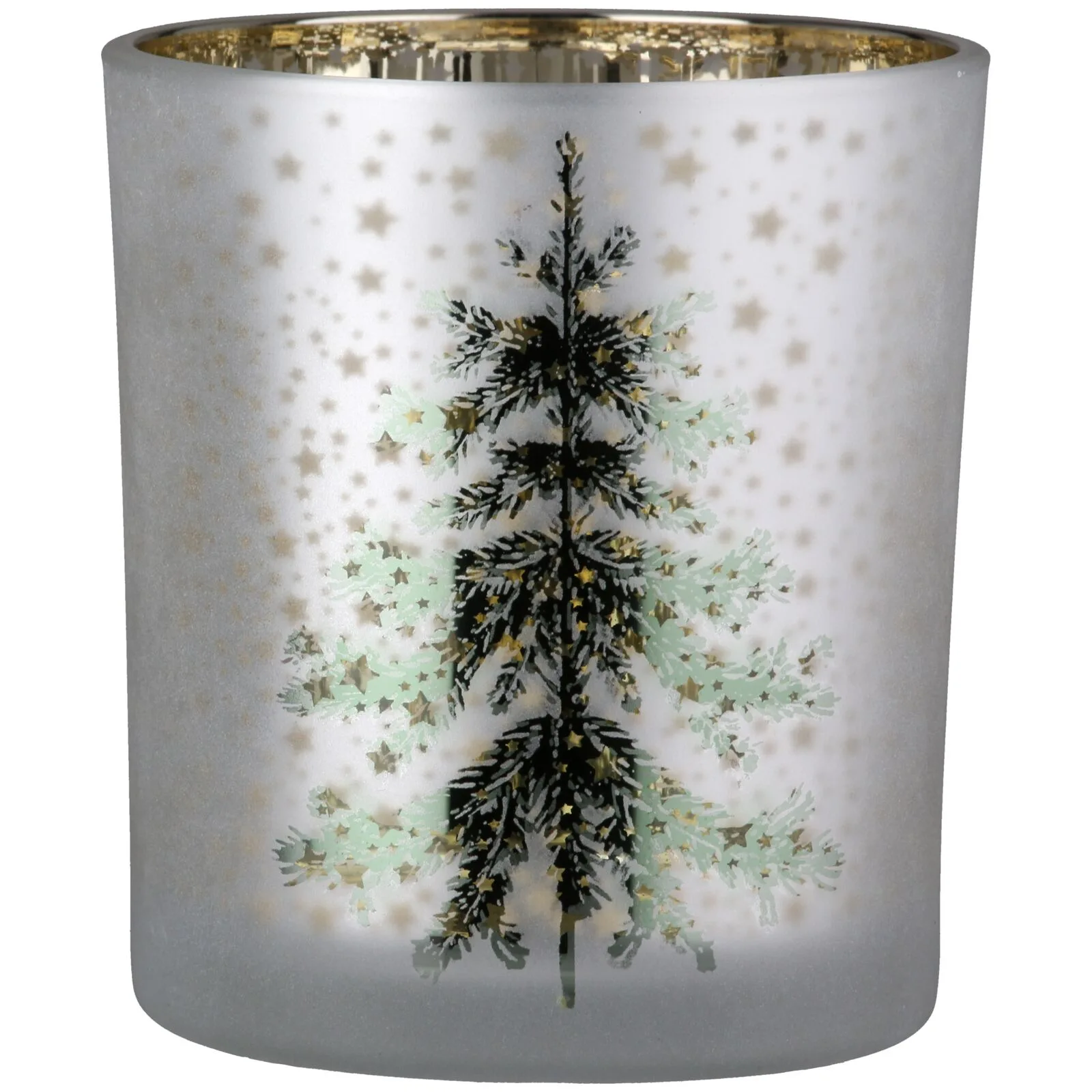 Windlicht Tanne weiß 10cm Töpferei, Weihnachten, Weihnachtsdekorationen, Festival