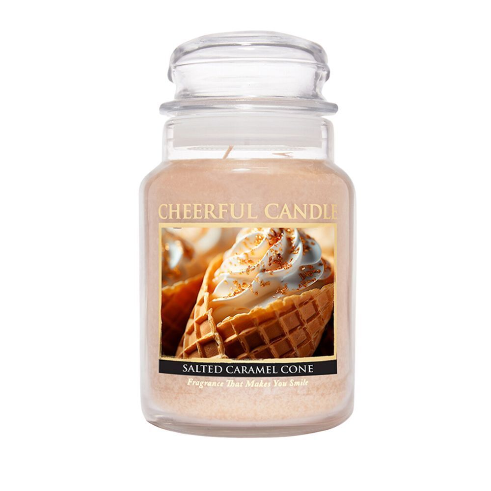 Cheerful-Candle-Salted-Caramel-Cone Salted Caramel Cone 680g