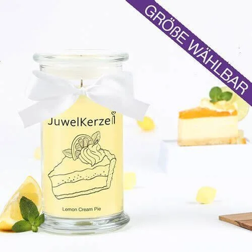 Duftkerze-mit-Schmuck-Lemon-Cream-Pie JuwelKerze Lemon Cream Pie (Ring) 380g