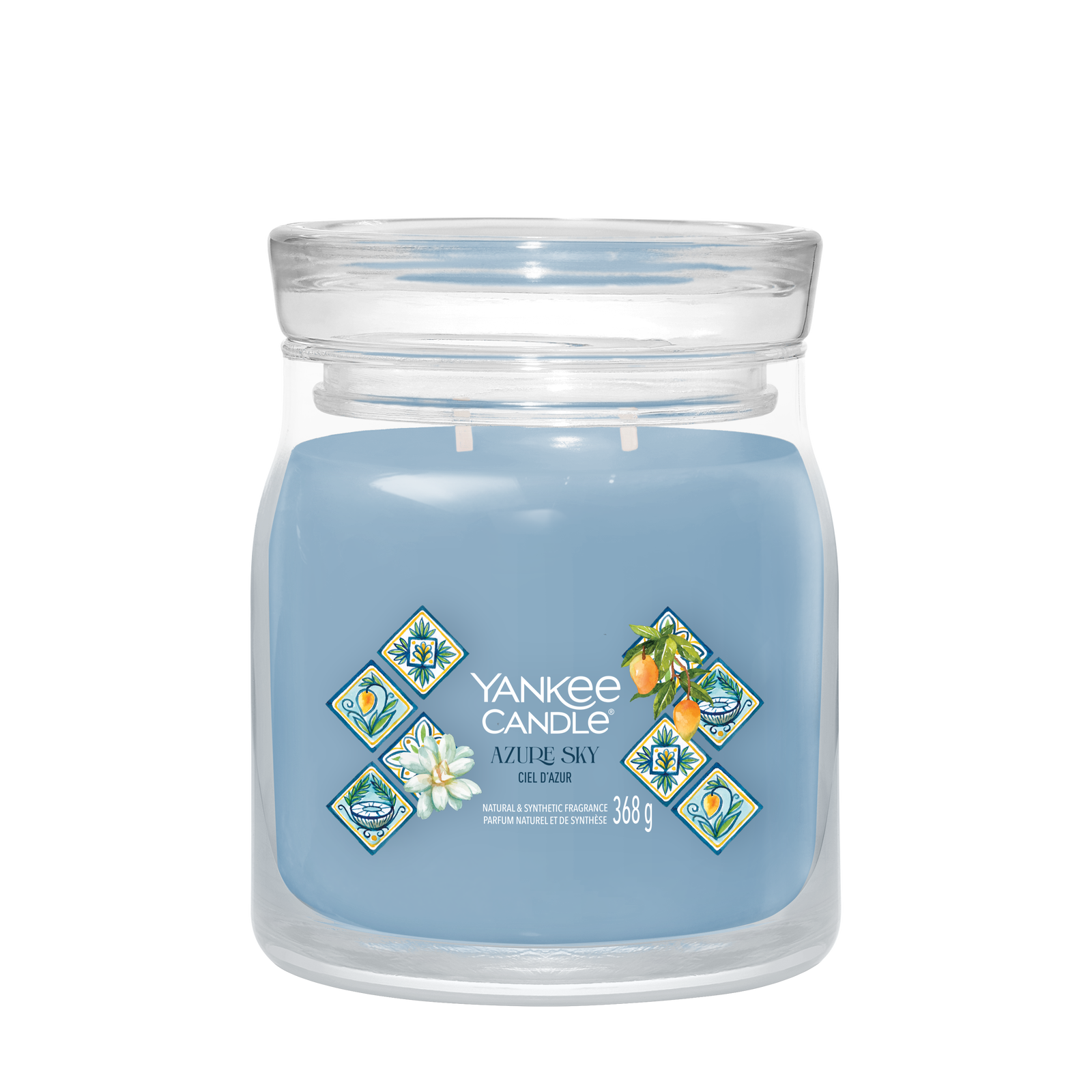 Azure Sky Signature Medium Jar 368g 2-Docht