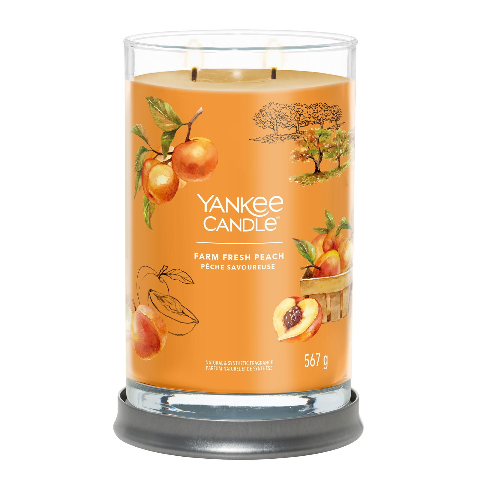 Farm Fresh Peach Signature Large Tumbler 567g 2-Docht