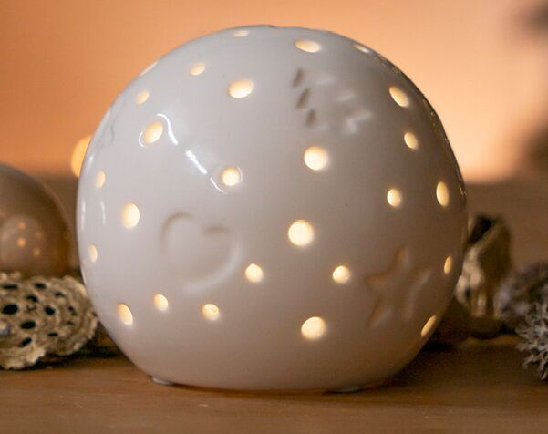 padovaxmas Lichtkugel Padova Xmas 8cm LED cremeweiß