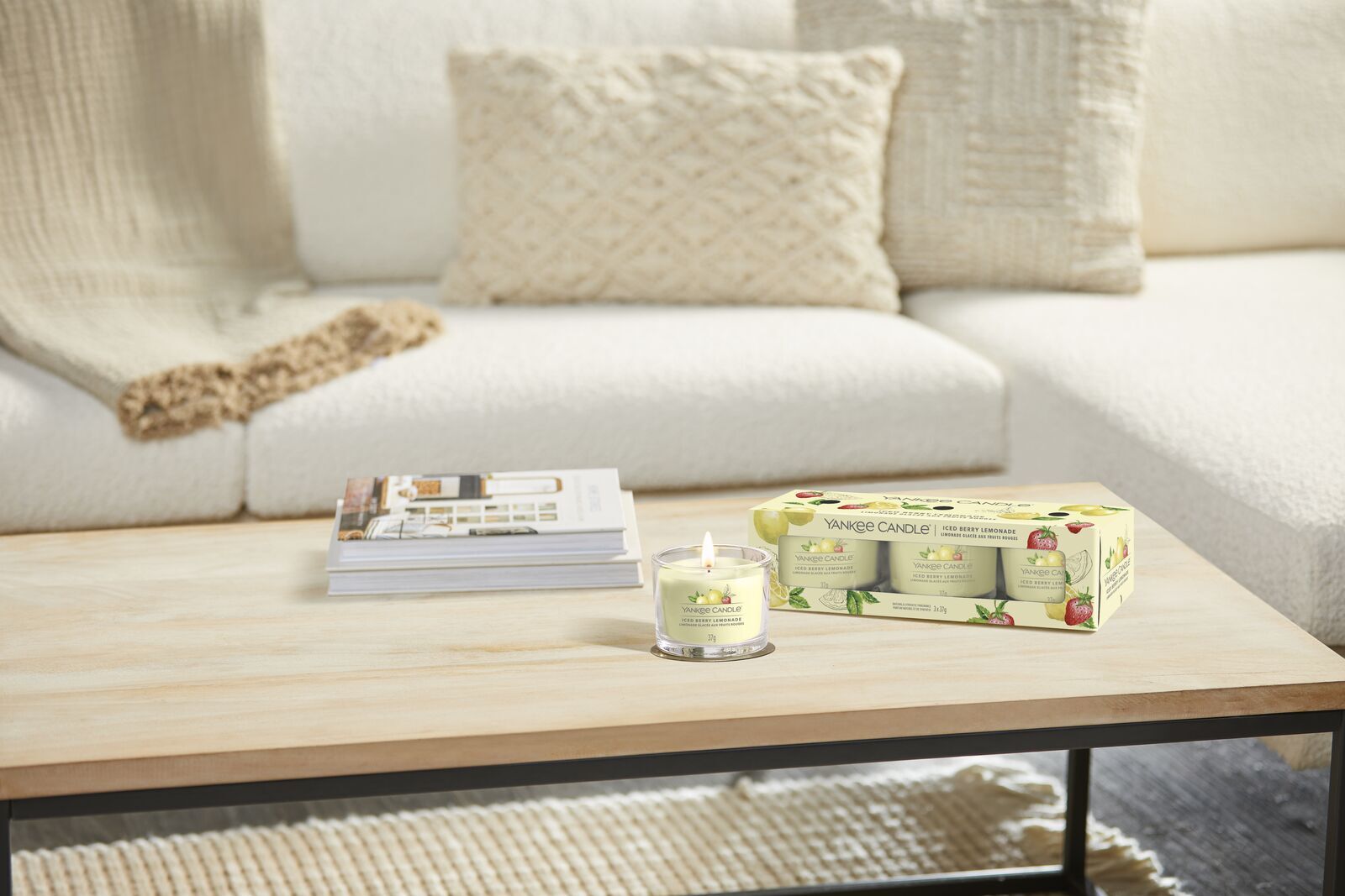 filled-votives_Set-2_Iced-Berry-Lemonade Iced Berry Lemonade 37g Glasvotivkerze 3er Pack