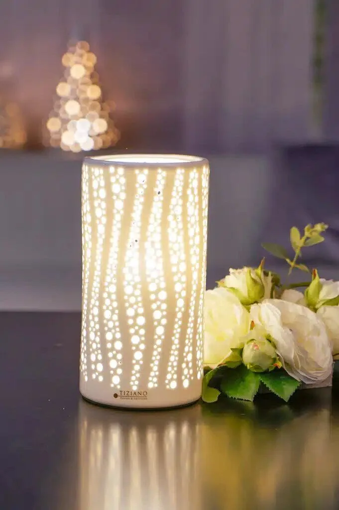 laviani-lampe-einzel Dekolampe Rodigo 24,5cm cremeweiß
