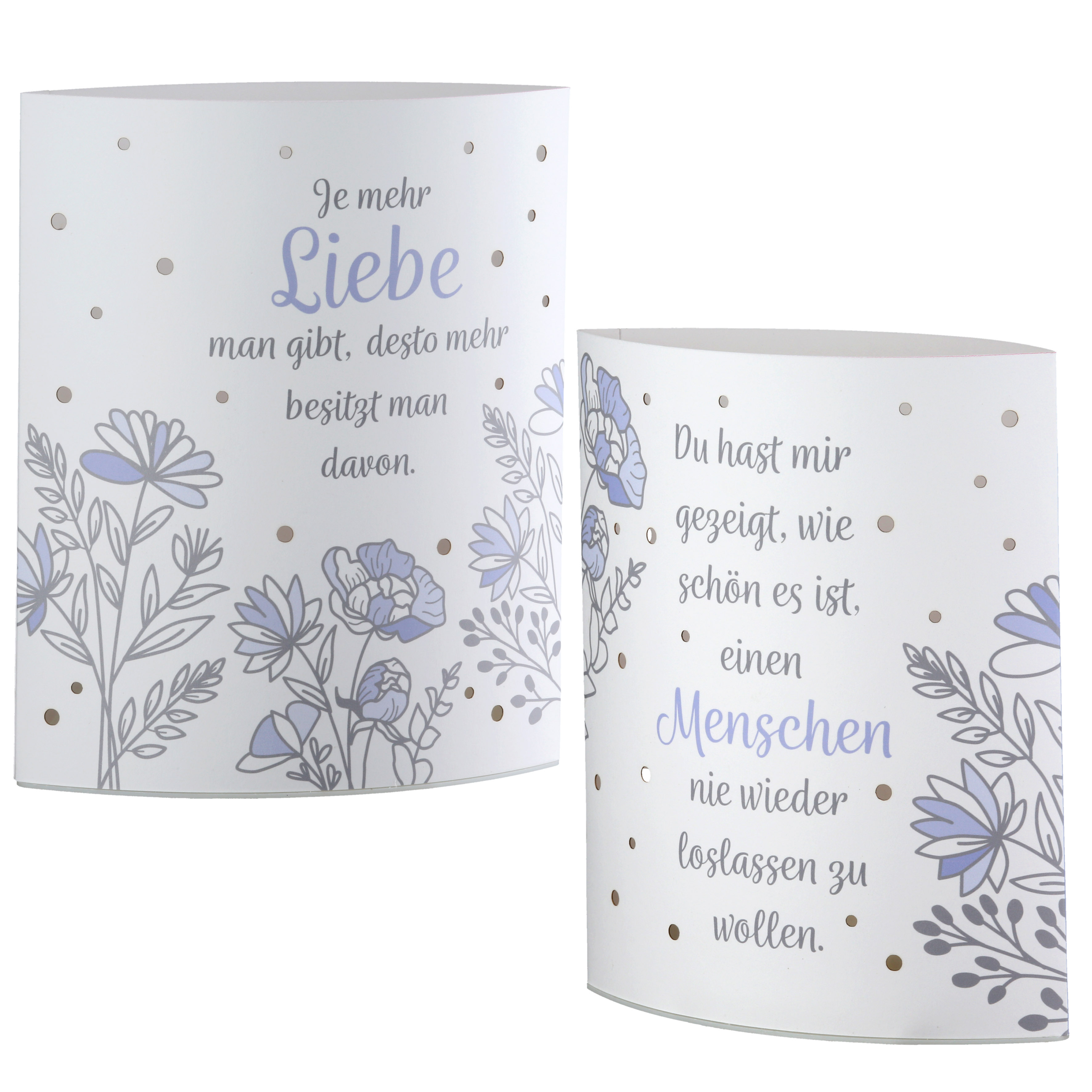 Dekoleuchte Blumenstrauß LED Papier Menschen