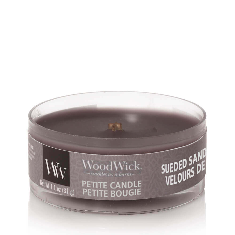 Sueded Sandalwood Petite Candle 31g von Woodwick 