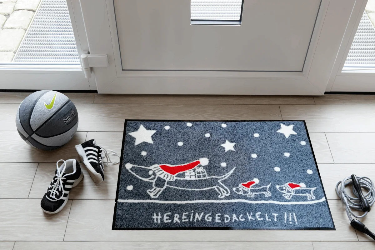 sld2530-050x075_dackelfamilie-weihnachten_m1 Wohnmatte Dackelfamilie Weihnachten