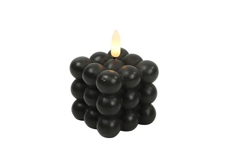 LED Bubble Kerze Lyon S schwarz 7,5cm LED Bubble Kerze Lyon S schwarz 7,5cm