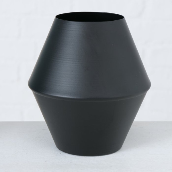Vase Resto 14cm schwarz Metall konisch
