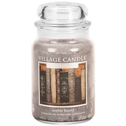 Village Candle Leather Bound 626g