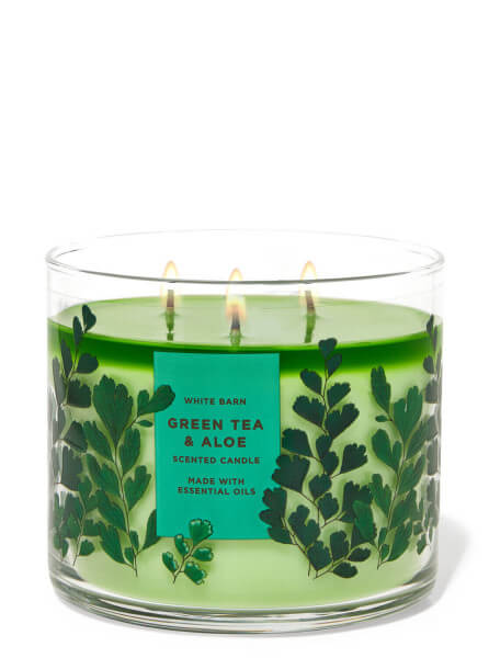 3-Docht Kerze - Green Tea & Aloe - 411g