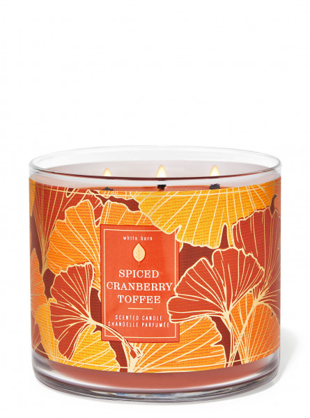 Spiced Cranberry Toffee - 411g 3-Docht Kerze