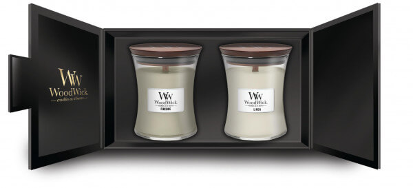 Medium Jar Geschenkset - Fireside + Linen 2x275g