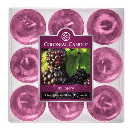 Colonial Candle Mulberry 9 Teelichte