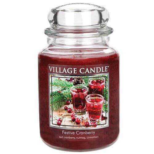 Village Candle Festive Cranberry 645g