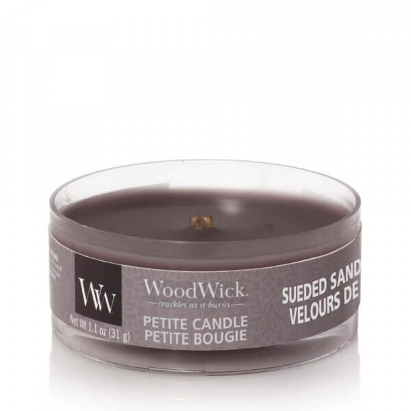 Sueded Sandalwood Petite Candle 31g von Woodwick 