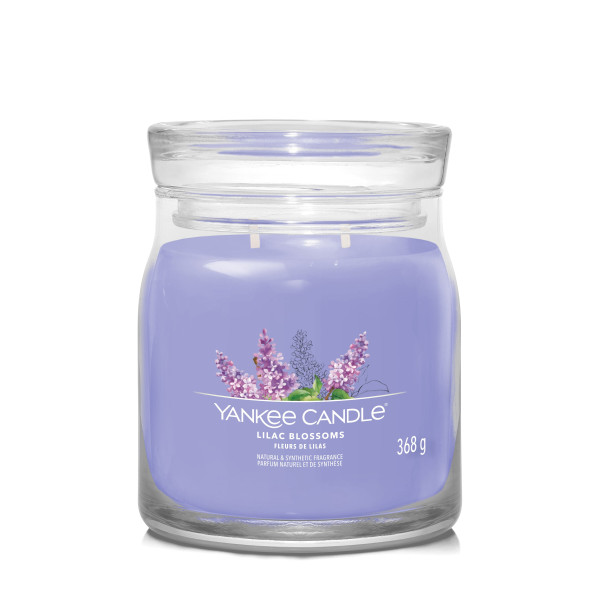 Lilac Blossoms Signature Medium Jar 368g 2-Docht