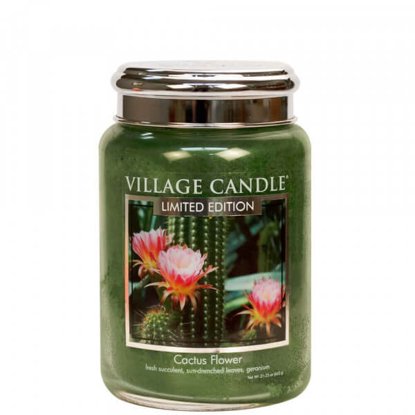 Village Candle Cactus Flower