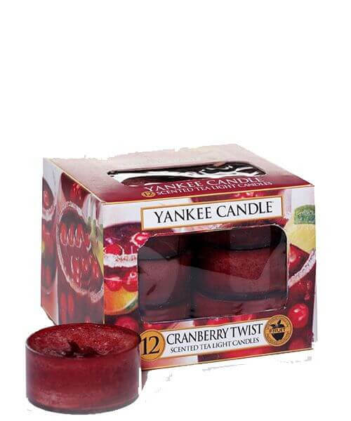 Yankee Candle - Cranberry Twist Teelichte 12St