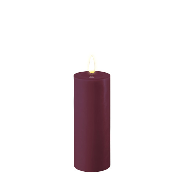 Stumpenkerze LED Violett 5 x 12,5cm