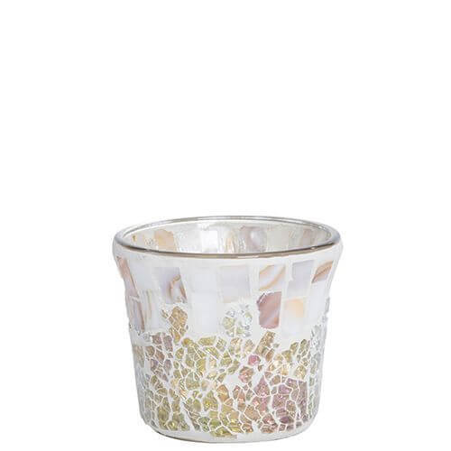 Yankee Candle - Gold and Pearl Crackle Votiv Holder