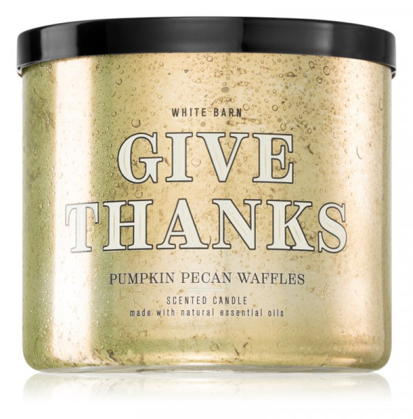Give Thanks - Pumpkin Pecan Waffles - 411g 3-Docht Kerze