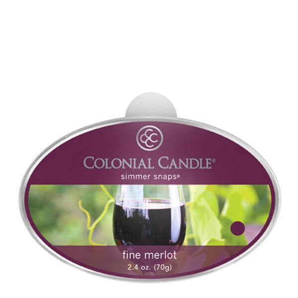 Colonial Candle Fine Merlot Simmer Snaps 70g