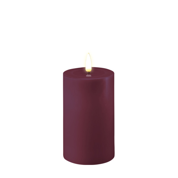 Stumpenkerze LED Violett 7,5 x 12,5cm