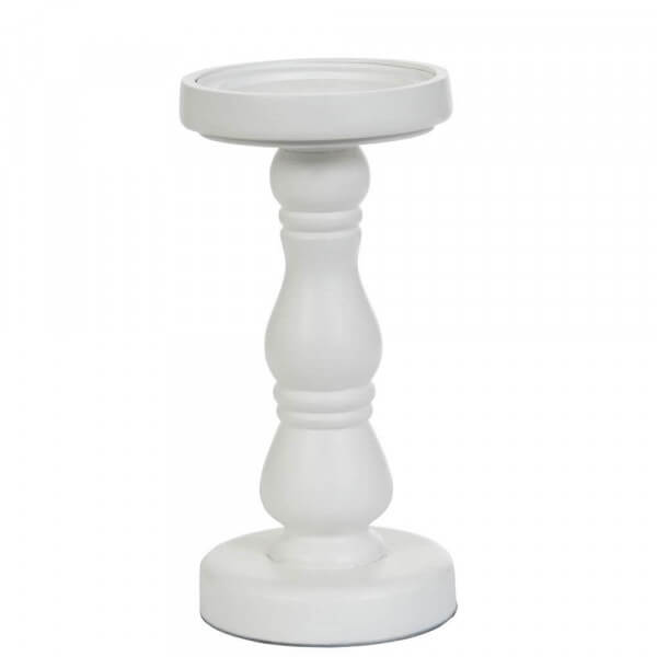 Yankee Candle White Wood Candle Stands groß