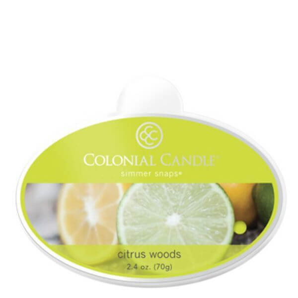 Colonial Candle Citrus Woods Simmer Snaps 70g