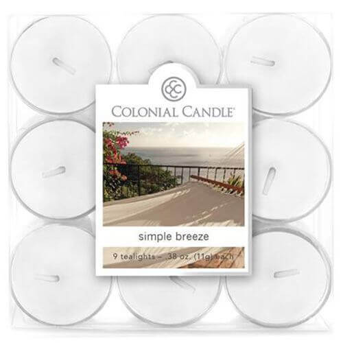 Colonial Candle Simple Breeze 9 Teelichte