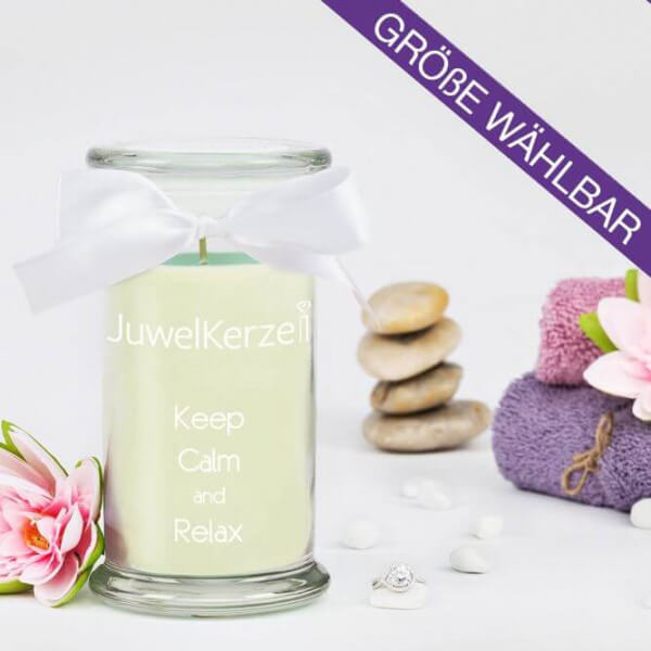 JuwelKerze Keep Calm & Relax (Ring) 380g