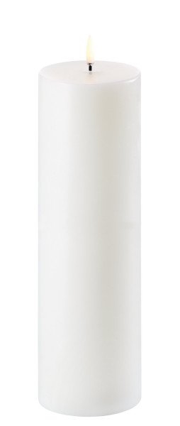 Uyuni LED Stumpenkerze 7,8x25cm nordic white