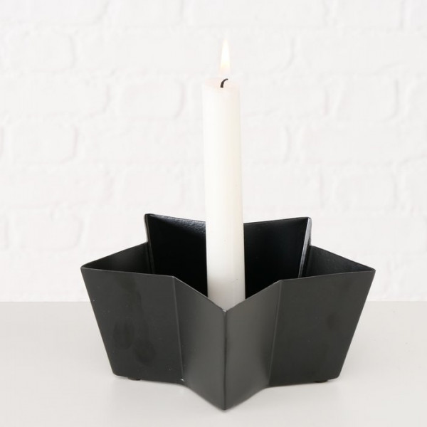 Kerzenleuchter Askella schwarz 7cm