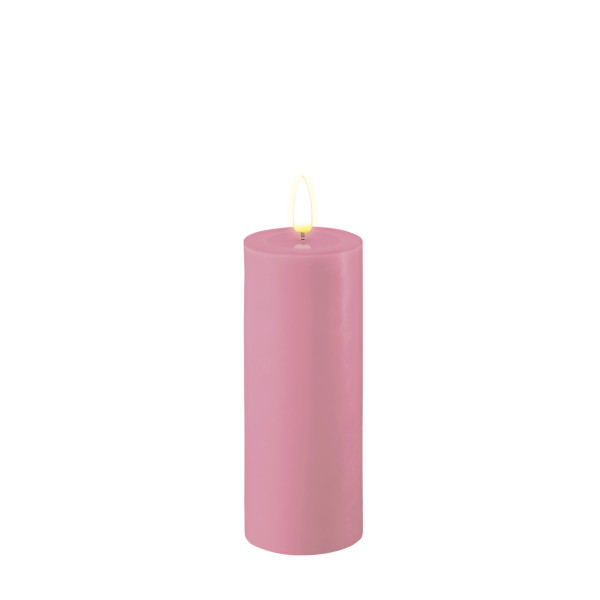 Stumpenkerze LED Lavendel 5 x 12,5cm