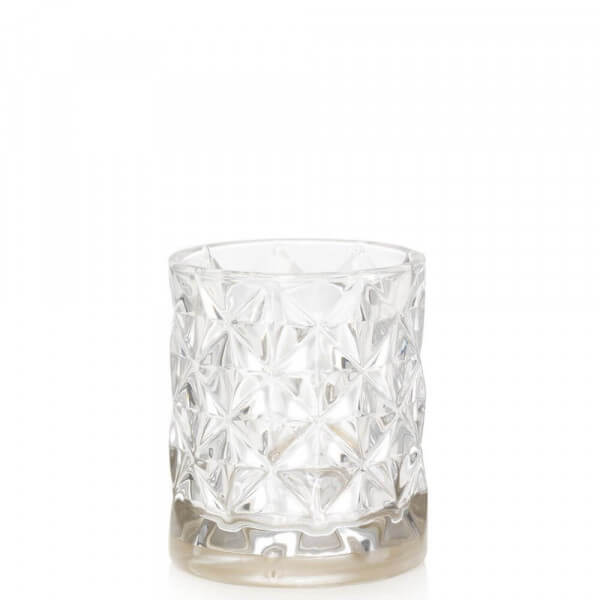 Langham - Votivkerzenhalter Strukturiertes Glas mit Metallband - von Yankee Candle