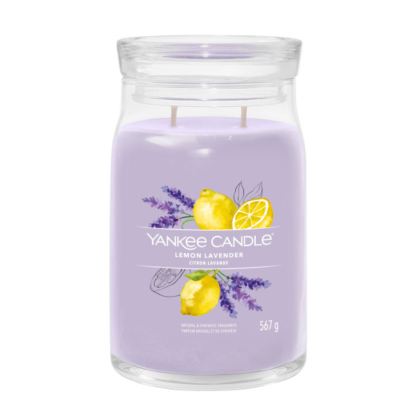 Lemon Lavender Signature Jar 567g 2-Docht