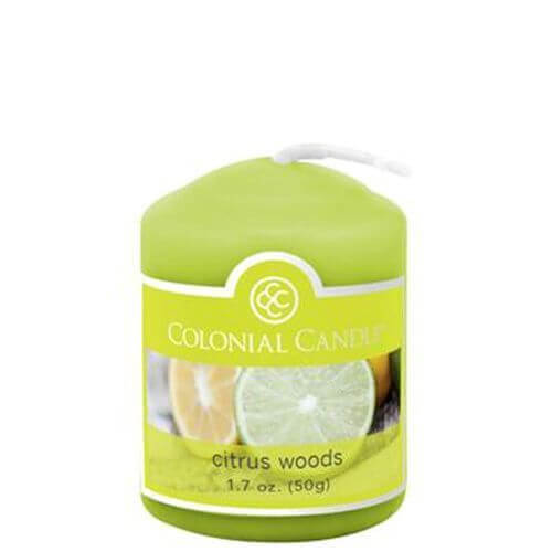 Colonial Candle Citrus Woods Votivkerze 50g 